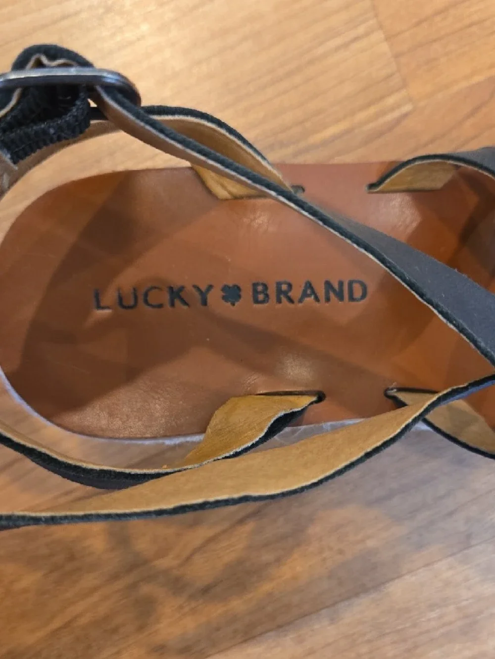 Lucky Brand Black Strappy Platform Espadrille Sandals - Picture 5 of 5